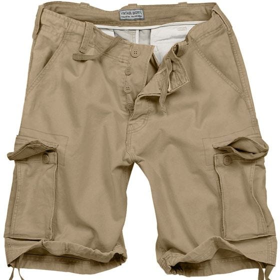 Surplus Vintage Shorts - Washed Beige