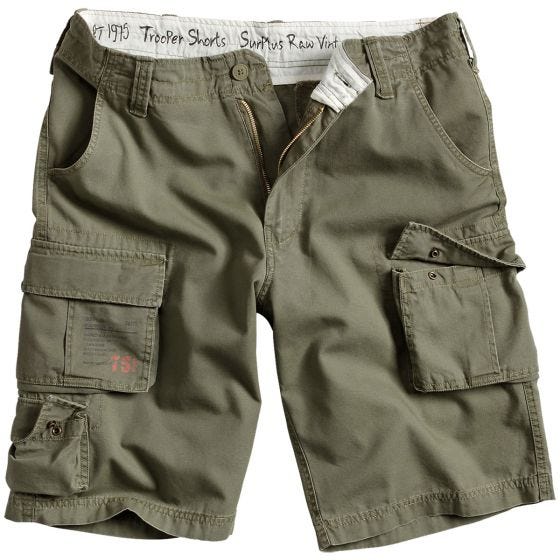 Surplus Trooper Shorts - Olive Washed