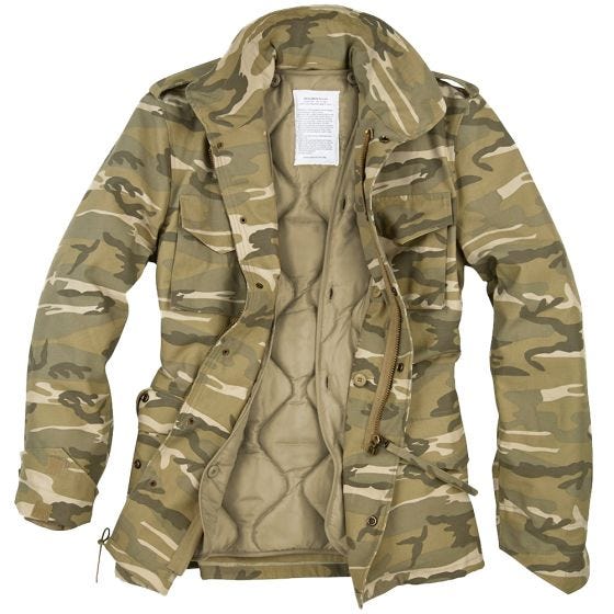 Surplus US M65 Feltjakke - Desert Light