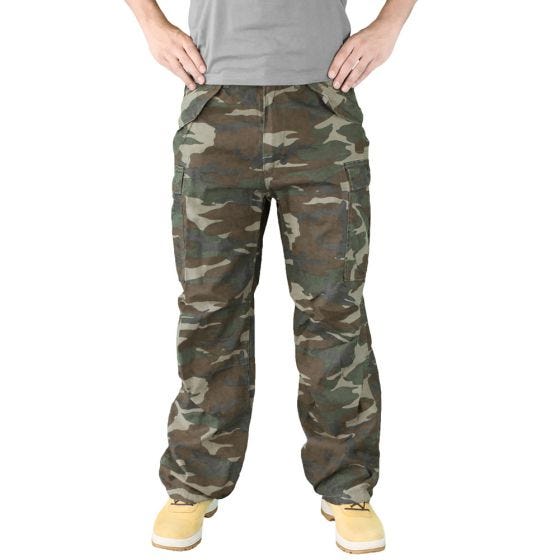 Surplus Vintage Fatigues Bukser - Woodland