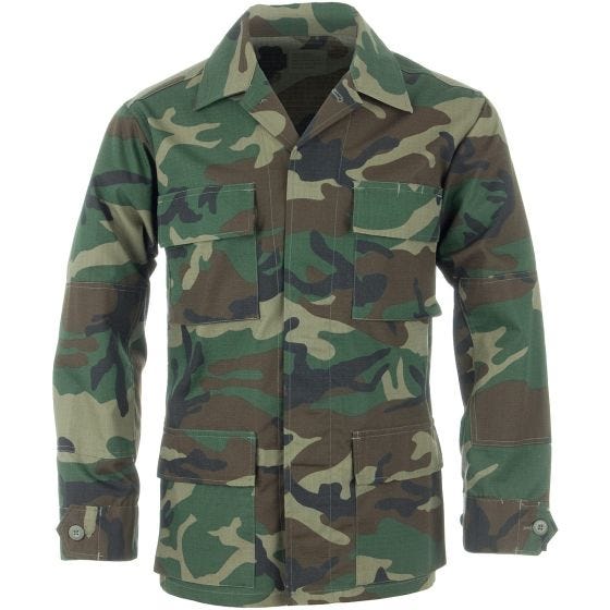 Teesar BDU Skjorte Ripstop - Woodland