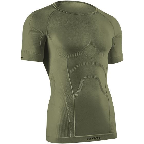 Tervel Comfortline Kortærmet Skjorte - Military