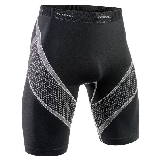 Tervel Optiline Løbeshorts - Sort/Light Grey