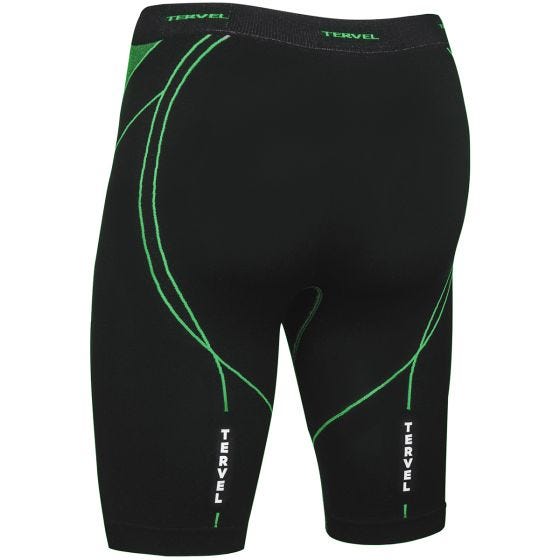 Tervel Optiline Løbeshorts - Sort/Green