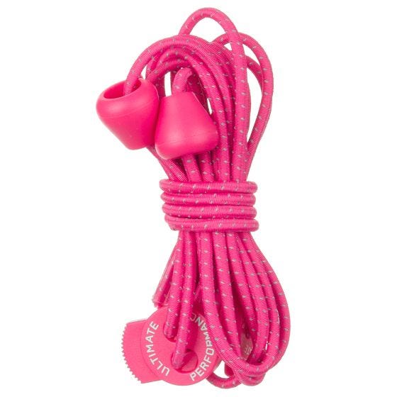 Ultimate Performance Reflekterende Elastiske Snører - Hot Pink
