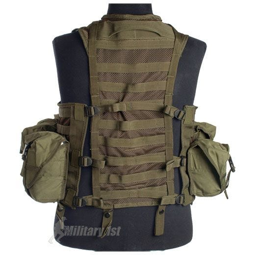 Mil-Tec Modular System Taktisk Vest - Olivenfarvet