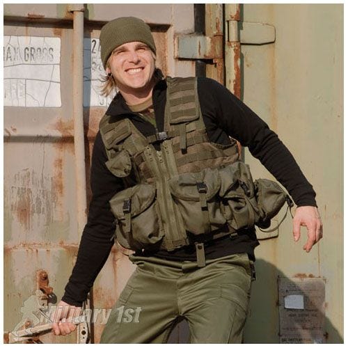 Mil-Tec Modular System Taktisk Vest - Olivenfarvet