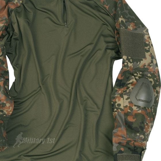 Mil-Tec Warrior Skjorte med Albuelapper - Flecktarn
