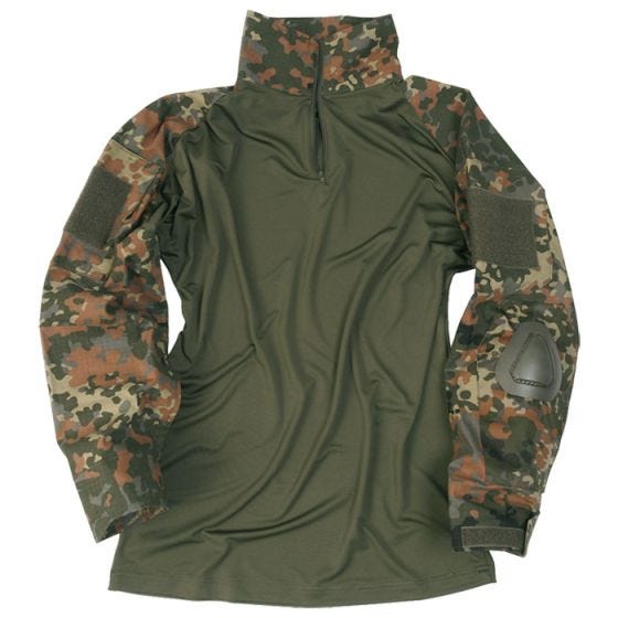 Mil-Tec Warrior Skjorte med Albuelapper - Flecktarn