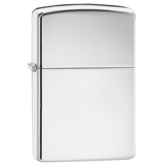 Zippo High Polish Chrome Regular Lighter - High Polish Chrome