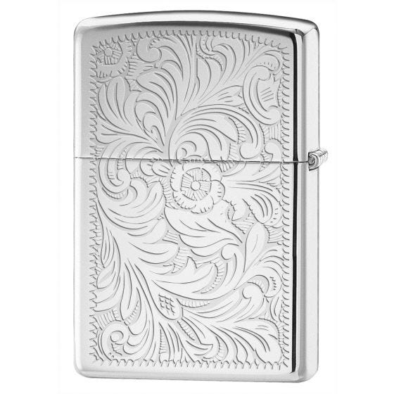 Zippo Venetian Lighter - High Polish Chrome